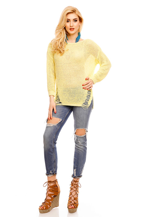 Pull Made in Italy Jaune